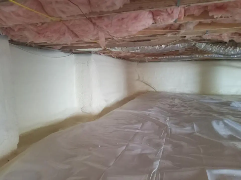 Crawl space encapsulation with closed-cell spray foam for Roof Maintenance in College Station